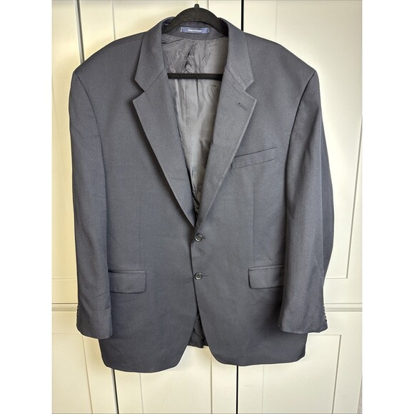 Ralph Ralph Lauren mens‎  46R Wool Blazer Navy Blue 2 Button Blue Label Canada - Picture 1 of 9